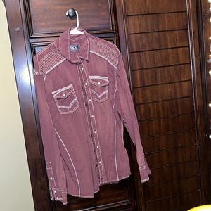 Buckle Black 2xl Athletic Fit Snap Button Down Shirt